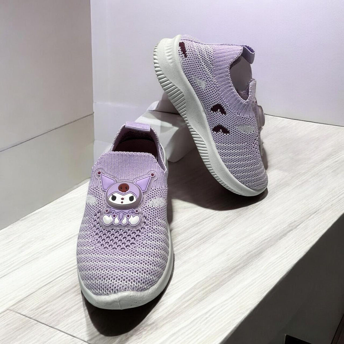 BABY LIGHTING SKECHER BLACK AND PURPLE