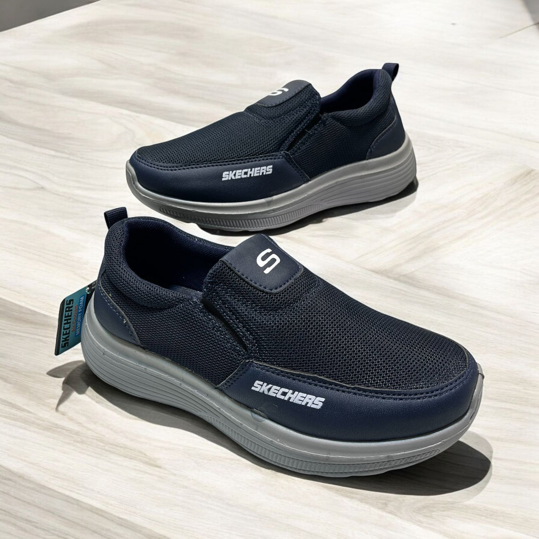 LATEST SKECHERS SHOES BLUE (SR777)