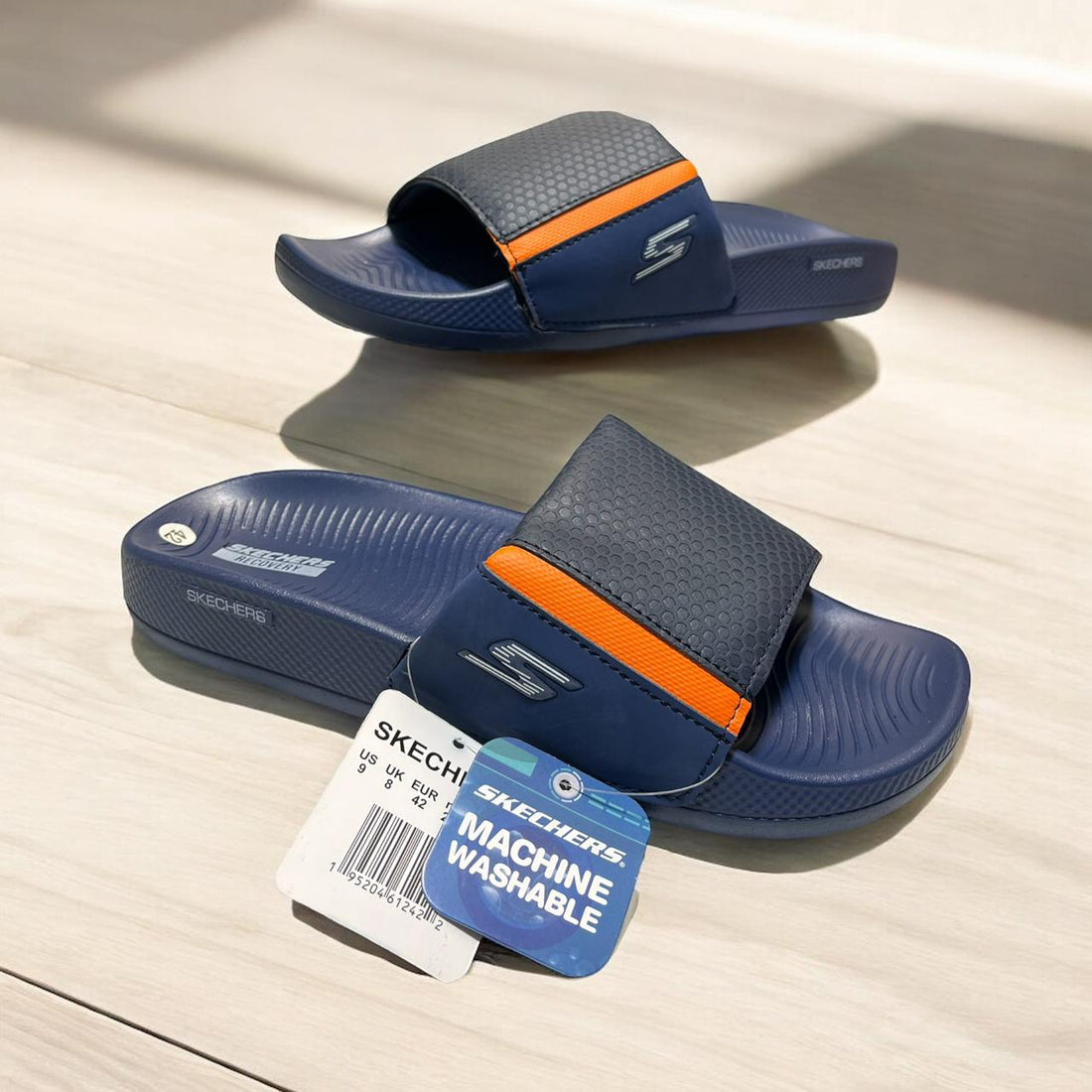 SKECHERS BLUE COMFORT SOFT SLIPPER