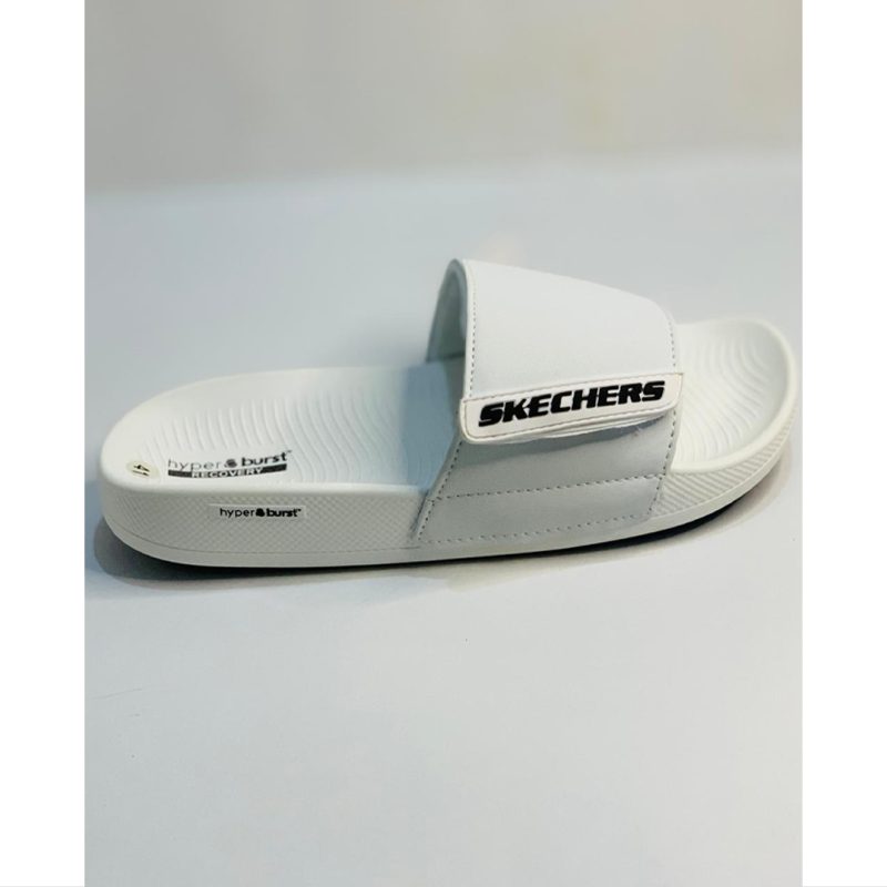 SKECHERS WHITE COMFORT SOFT SLIPPER