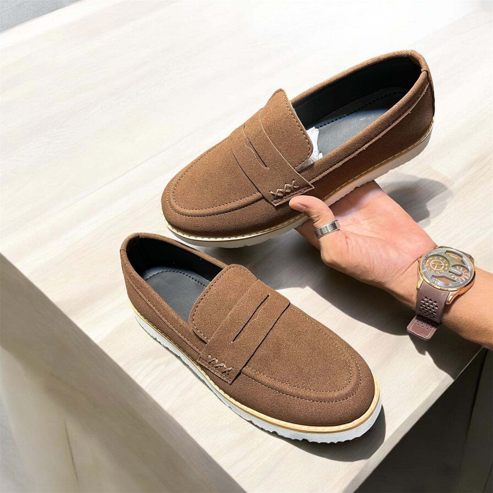 LOFFER SHOES COLOR BROWN