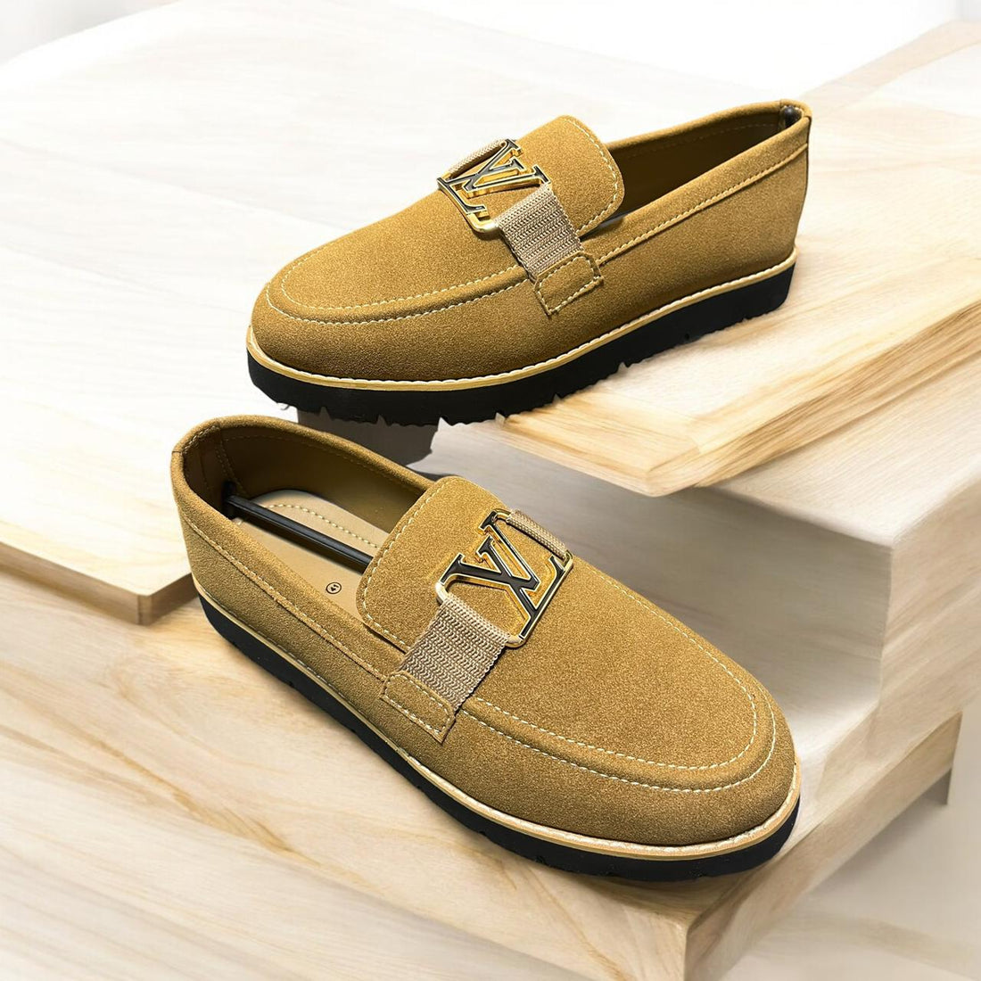 LATEST ARTICLE OF LV LOAFERS BROWN COLOR