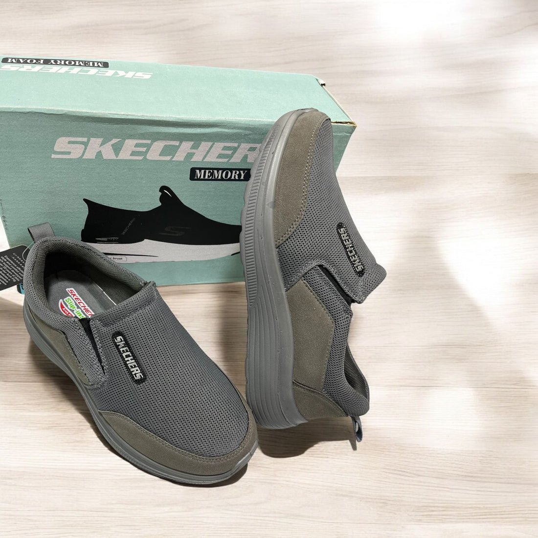 LATEST SKECHERS SPORTS SHOES GRAY